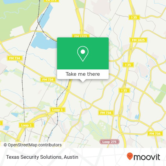 Mapa de Texas Security Solutions