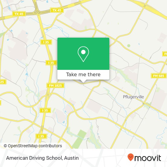 American Driving School map