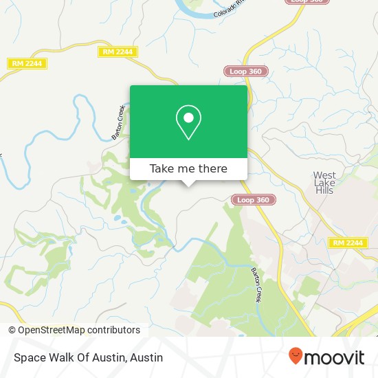 Mapa de Space Walk Of Austin