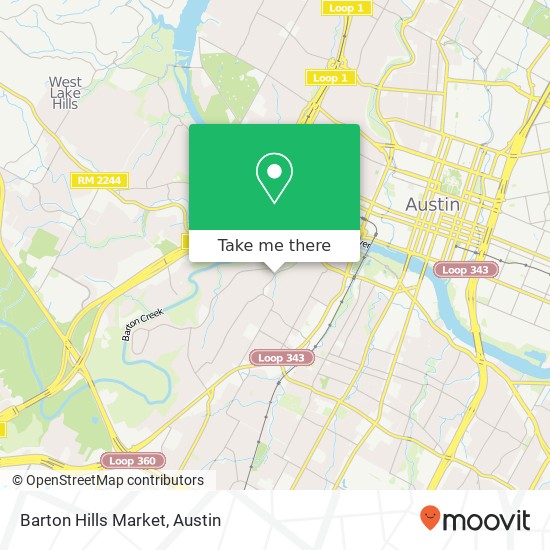 Mapa de Barton Hills Market