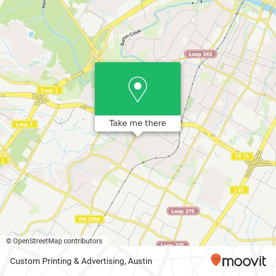 Custom Printing & Advertising map