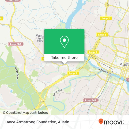 Mapa de Lance Armstrong Foundation