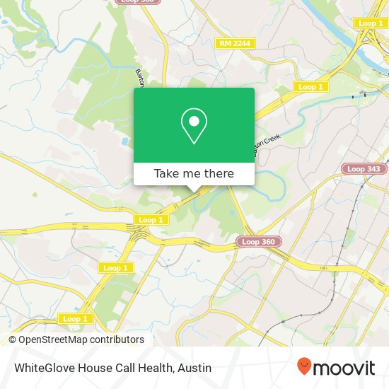Mapa de WhiteGlove House Call Health