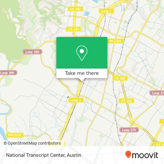 National Transcript Center map