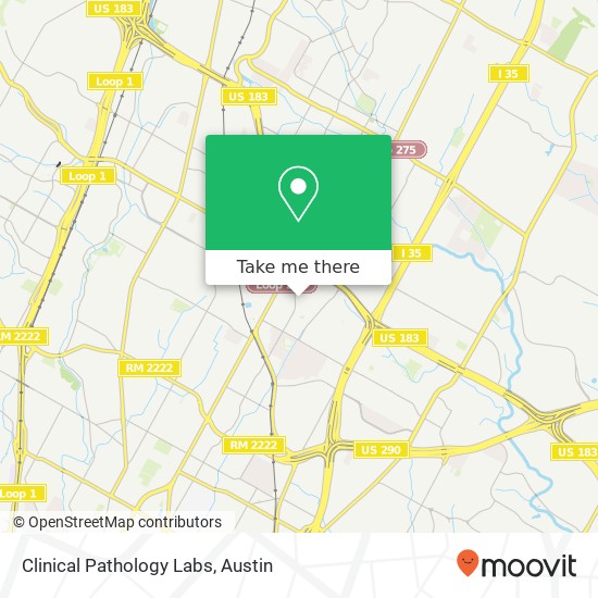 Mapa de Clinical Pathology Labs