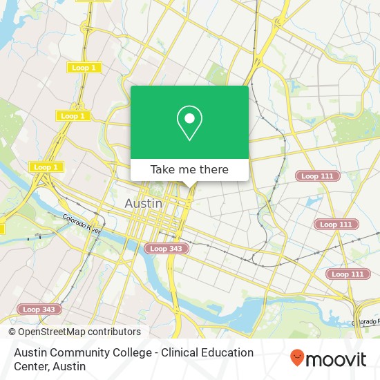 Mapa de Austin Community College - Clinical Education Center