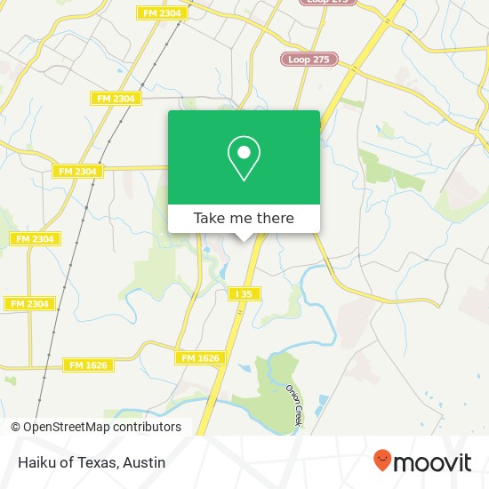 Mapa de Haiku of Texas, Taft Ln Austin, TX 78748