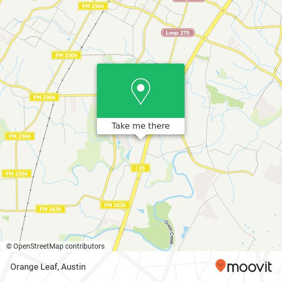 Mapa de Orange Leaf, Austin, TX 78748