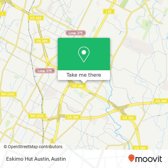 Mapa de Eskimo Hut Austin, 1045 Norwood Park Blvd Austin, TX 78753