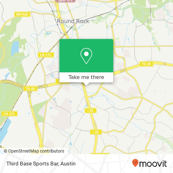 Third Base Sports Bar, 3107 S Interstate 35 Round Rock, TX 78664 map