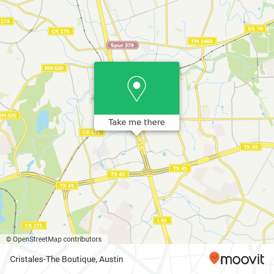 Mapa de Cristales-The Boutique, 2000 S Interstate 35 Round Rock, TX 78681