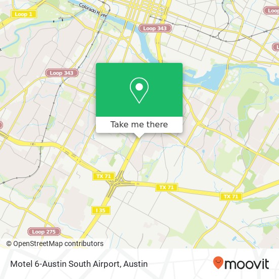 Motel 6-Austin South Airport map