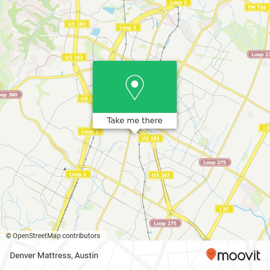 Mapa de Denver Mattress