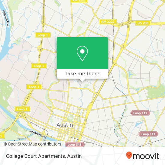 College Court Apartments map