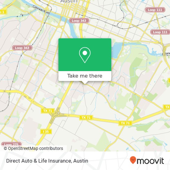 Direct Auto & Life Insurance map