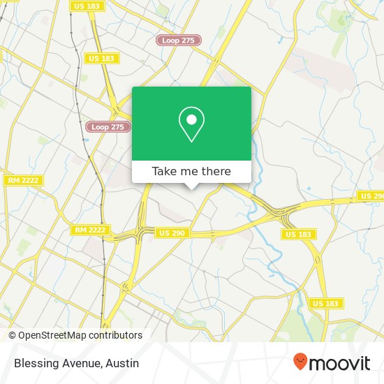 Blessing Avenue map