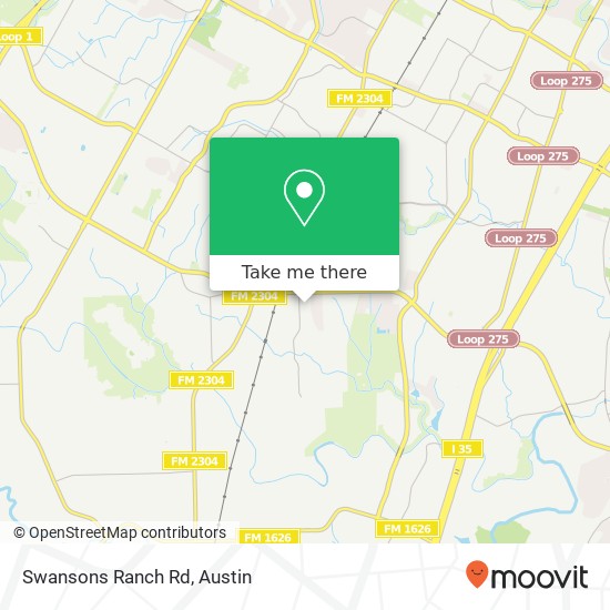 Swansons Ranch Rd map