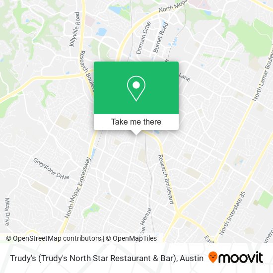 Trudy's (Trudy's North Star Restaurant & Bar) map