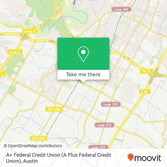 Mapa de A+ Federal Credit Union