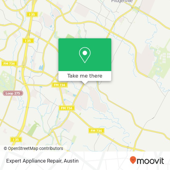 Expert Appliance Repair map