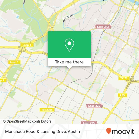 Mapa de Manchaca Road & Lansing Drive