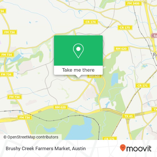 Brushy Creek Farmers Market map