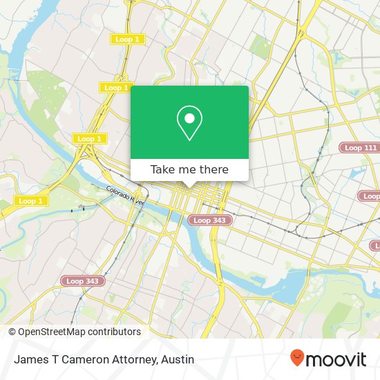 James T Cameron Attorney map