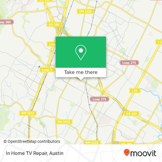 In Home TV Repair map