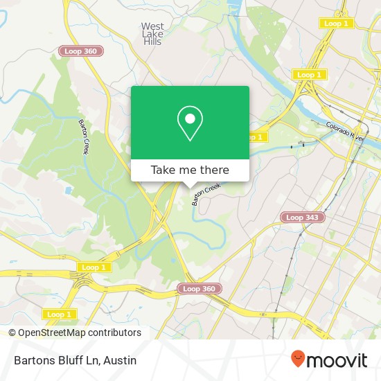 Bartons Bluff Ln map