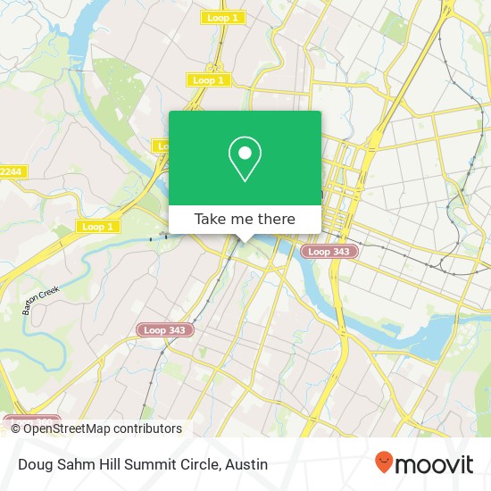 Mapa de Doug Sahm Hill Summit Circle