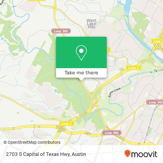 Mapa de 2703 S Capital of Texas Hwy