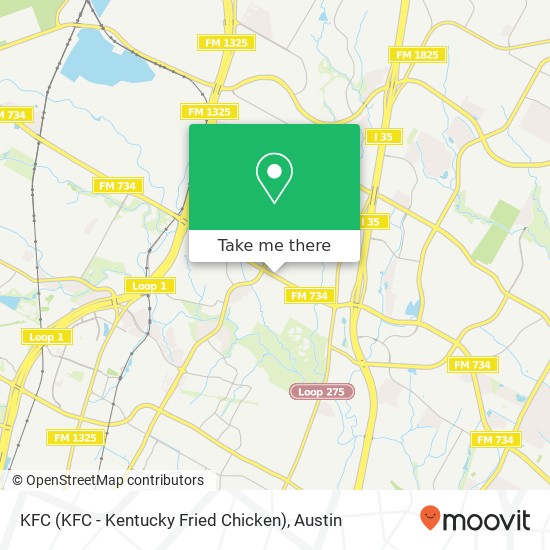 Mapa de KFC (KFC - Kentucky Fried Chicken)