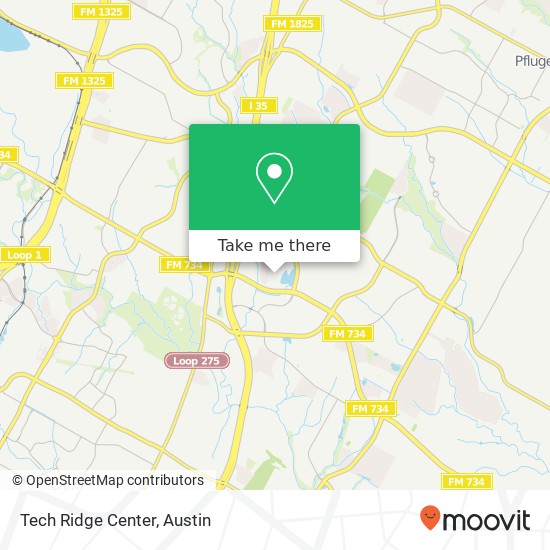 Tech Ridge Center map