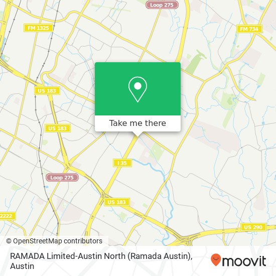 RAMADA Limited-Austin North (Ramada Austin) map