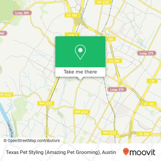 Mapa de Texas Pet Styling (Amazing Pet Grooming)