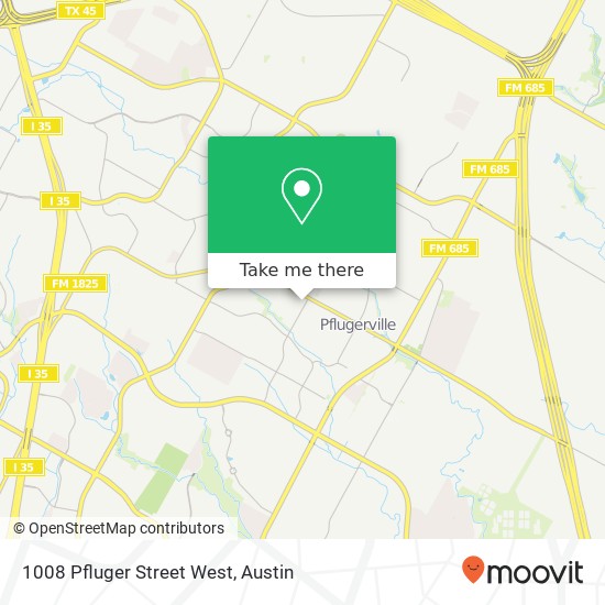 Mapa de 1008 Pfluger Street West