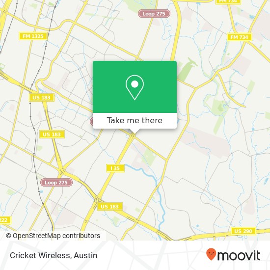 Cricket Wireless map