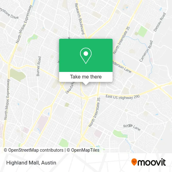Highland Mall map