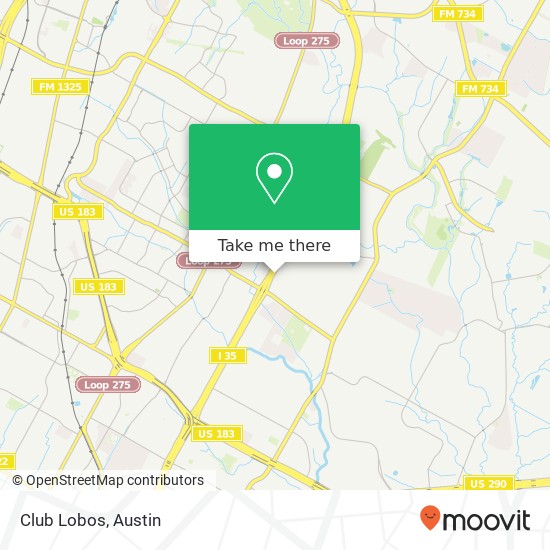 Club Lobos map