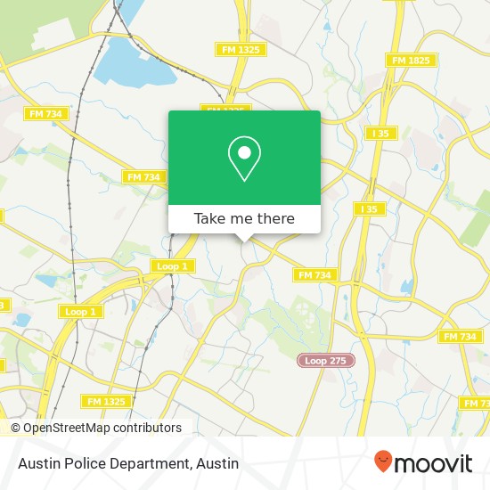Mapa de Austin Police Department