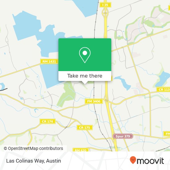 Las Colinas Way map