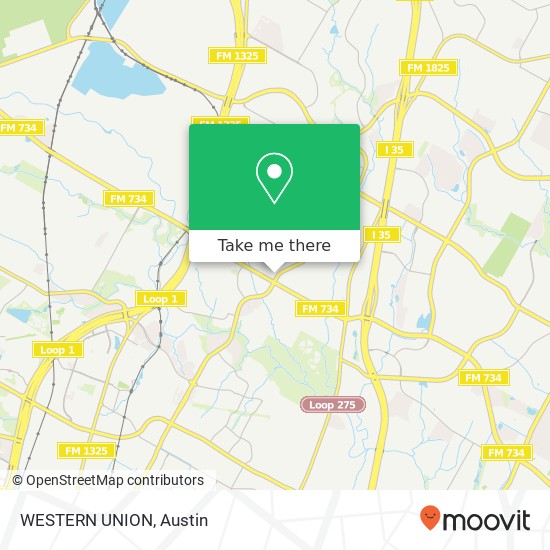 WESTERN UNION map