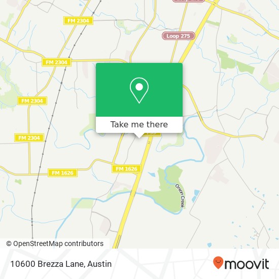 10600 Brezza Lane map