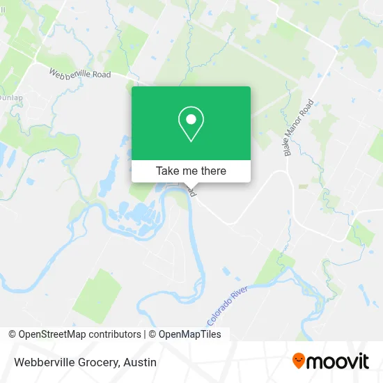 Mapa de Webberville Grocery