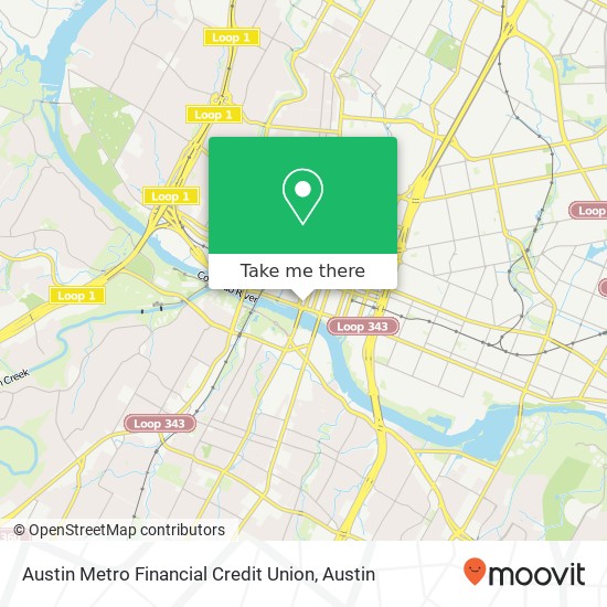 Mapa de Austin Metro Financial Credit Union