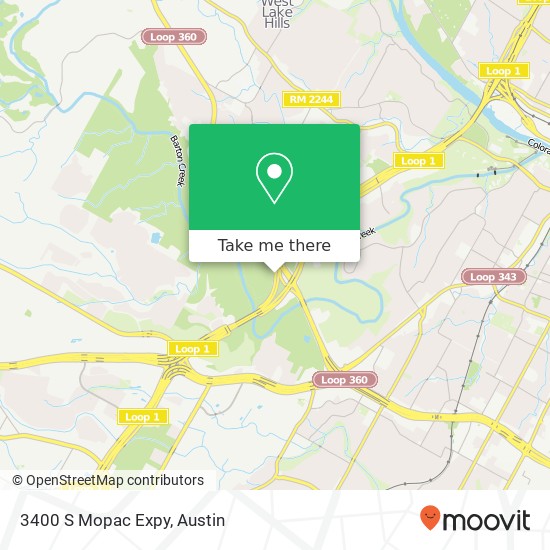 3400 S Mopac Expy map