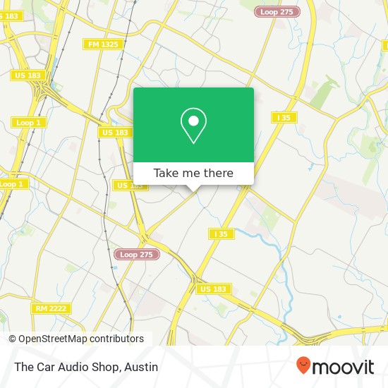 The Car Audio Shop map