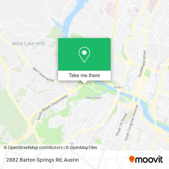 Mapa de 2882 Barton Springs Rd