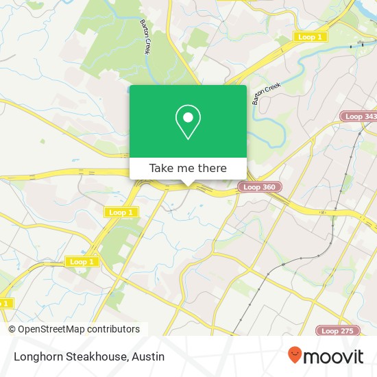 Mapa de Longhorn Steakhouse