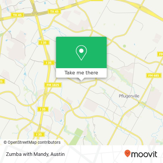 Zumba with Mandy map